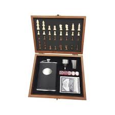 Miniatura 3 de SET DE LICORERA Y AJEDREZ